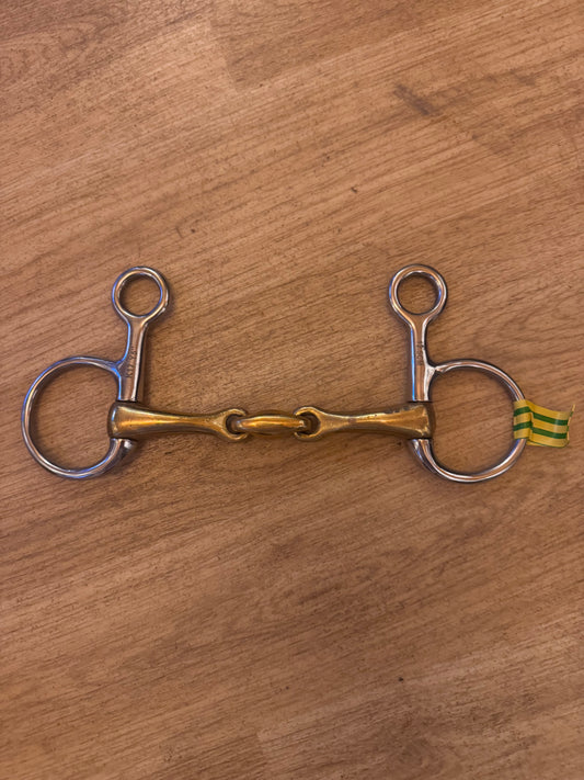 5” Gold Coloured Hanging Cheek Snaffle