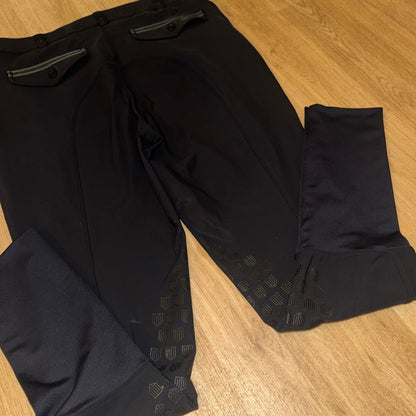 Maya Delorez Black Size Medium Breeches - RRP £189