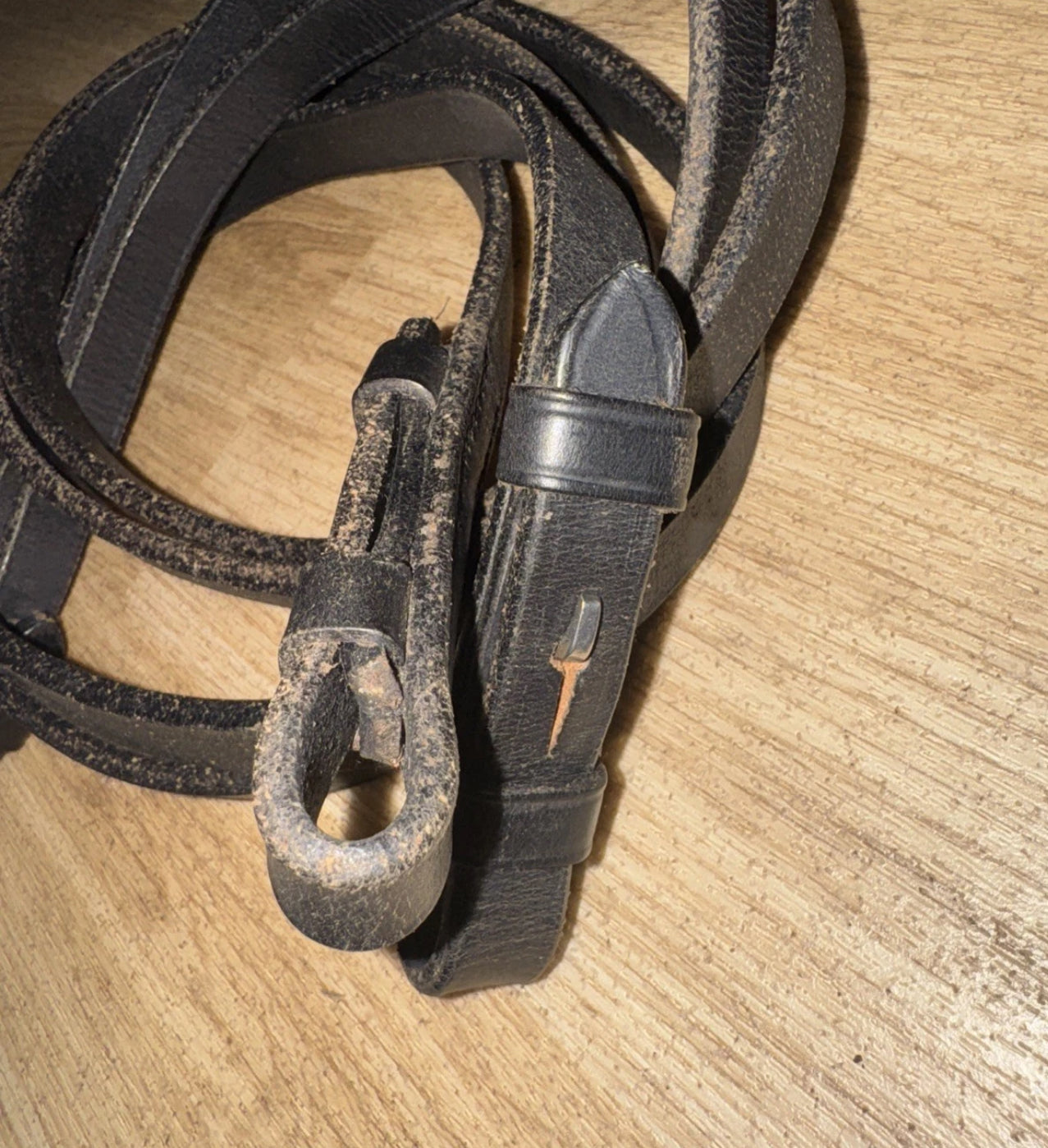 Plain English Leather Black 54” Reins #63