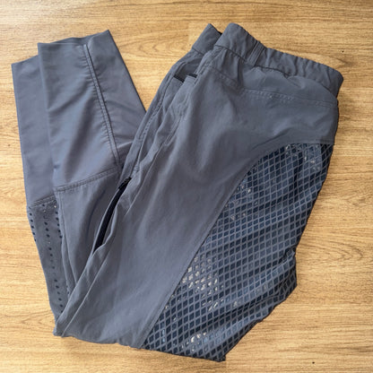 Decathlon Grey Silicone Seat Ladies 12 14 Breeches