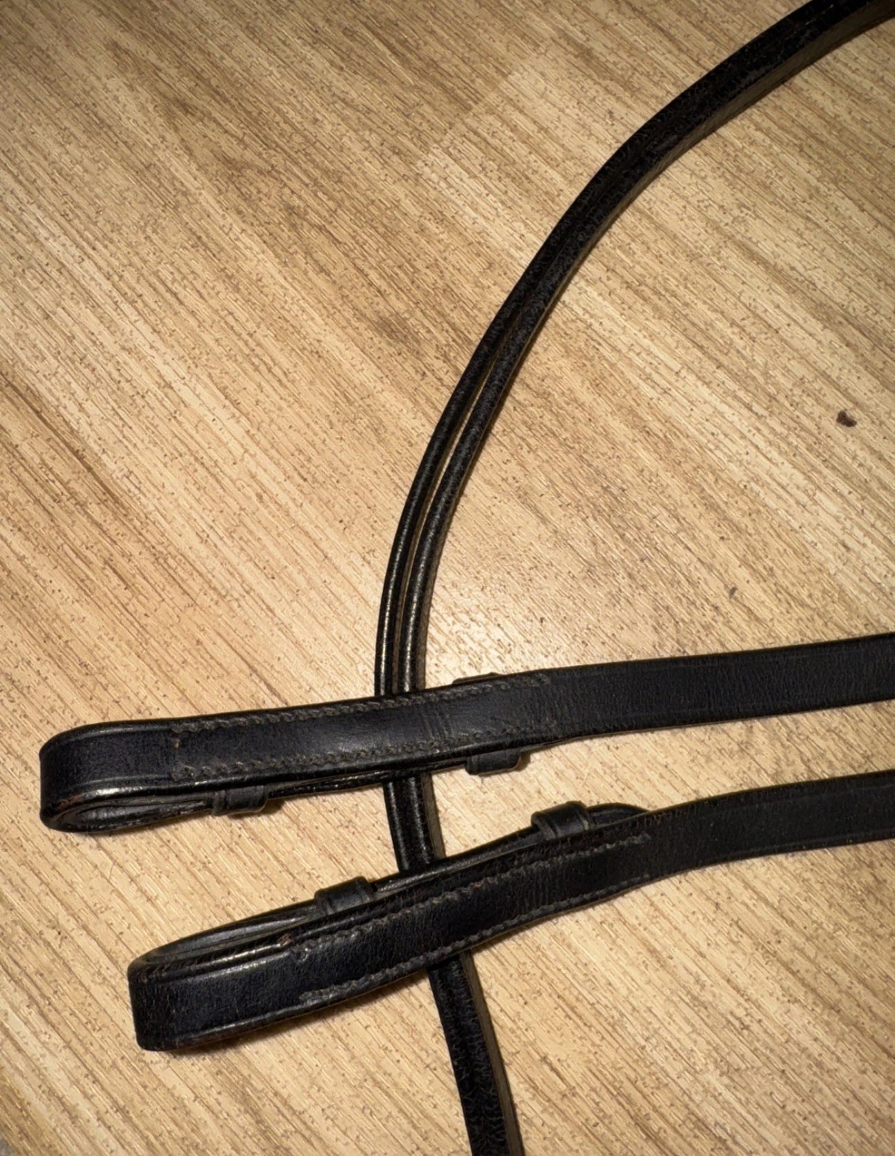 Black Plain Full Size Show Reins #50
