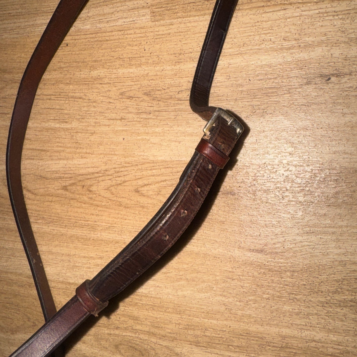 English Leather Size Full Traditional Drop Noseband | Second Hand Horse Tack #11