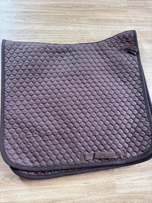 Nuumed Hi Wither Brown Size Large Dressage Square Saddle Pad | Second Hand Tack
