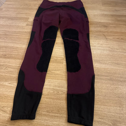 Horseware Burgandy Plum Ladies Size Medium Riding Tights