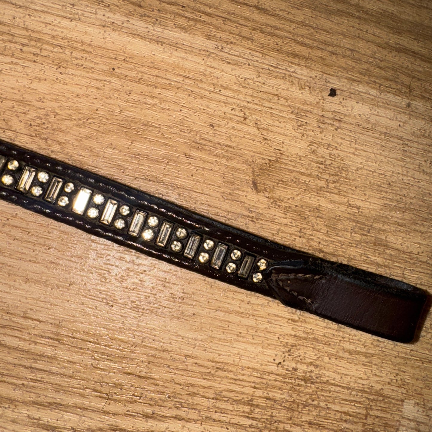 Brown English Pony Bling Browband #663