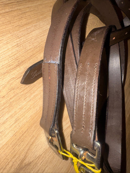 Gallop Havana Brown 56” Stirrup Leathers #65 Second Hand Horse Tack