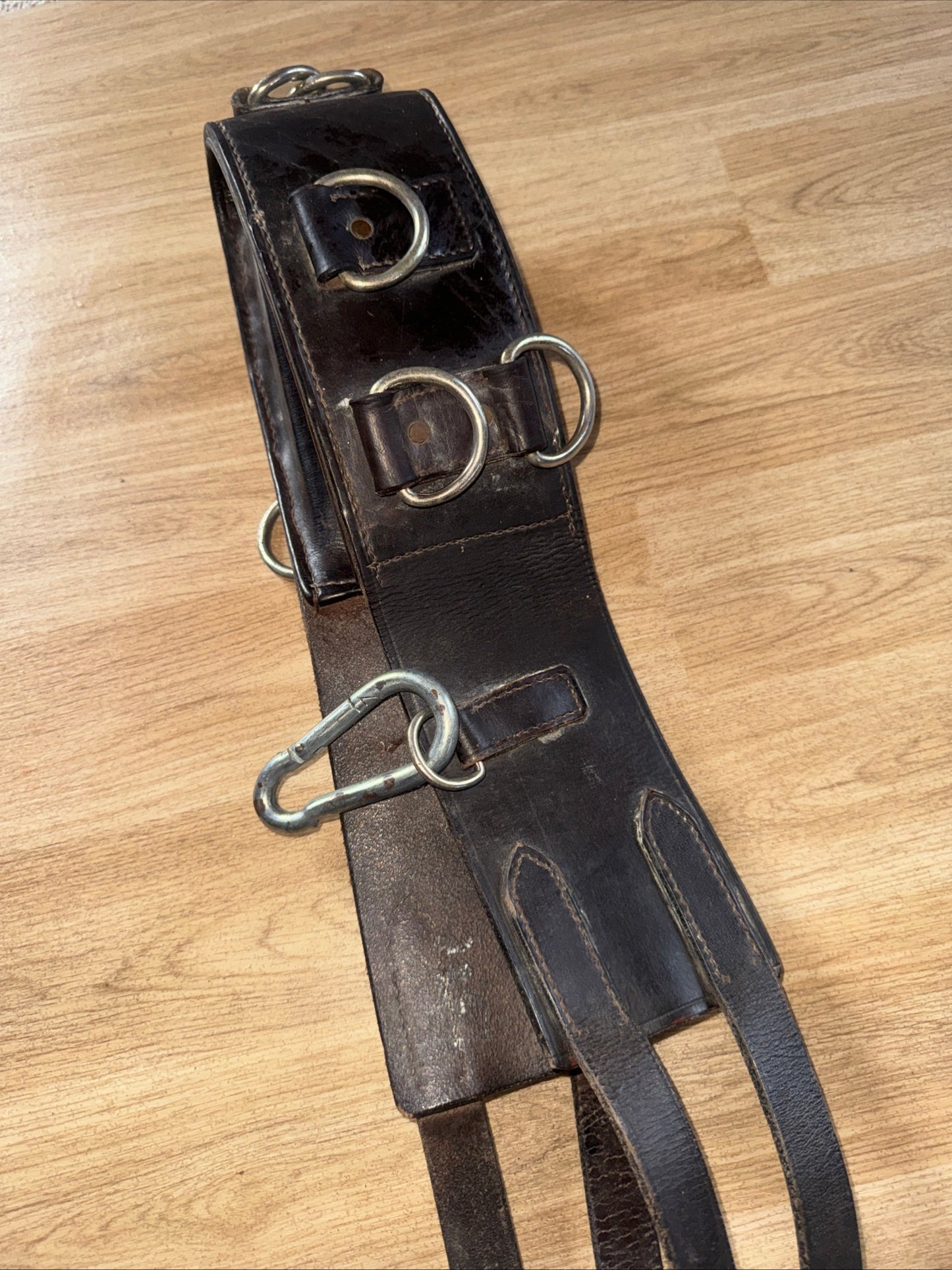 Leather Sturdy Training Lunging Roller Pony Cob Full Horse