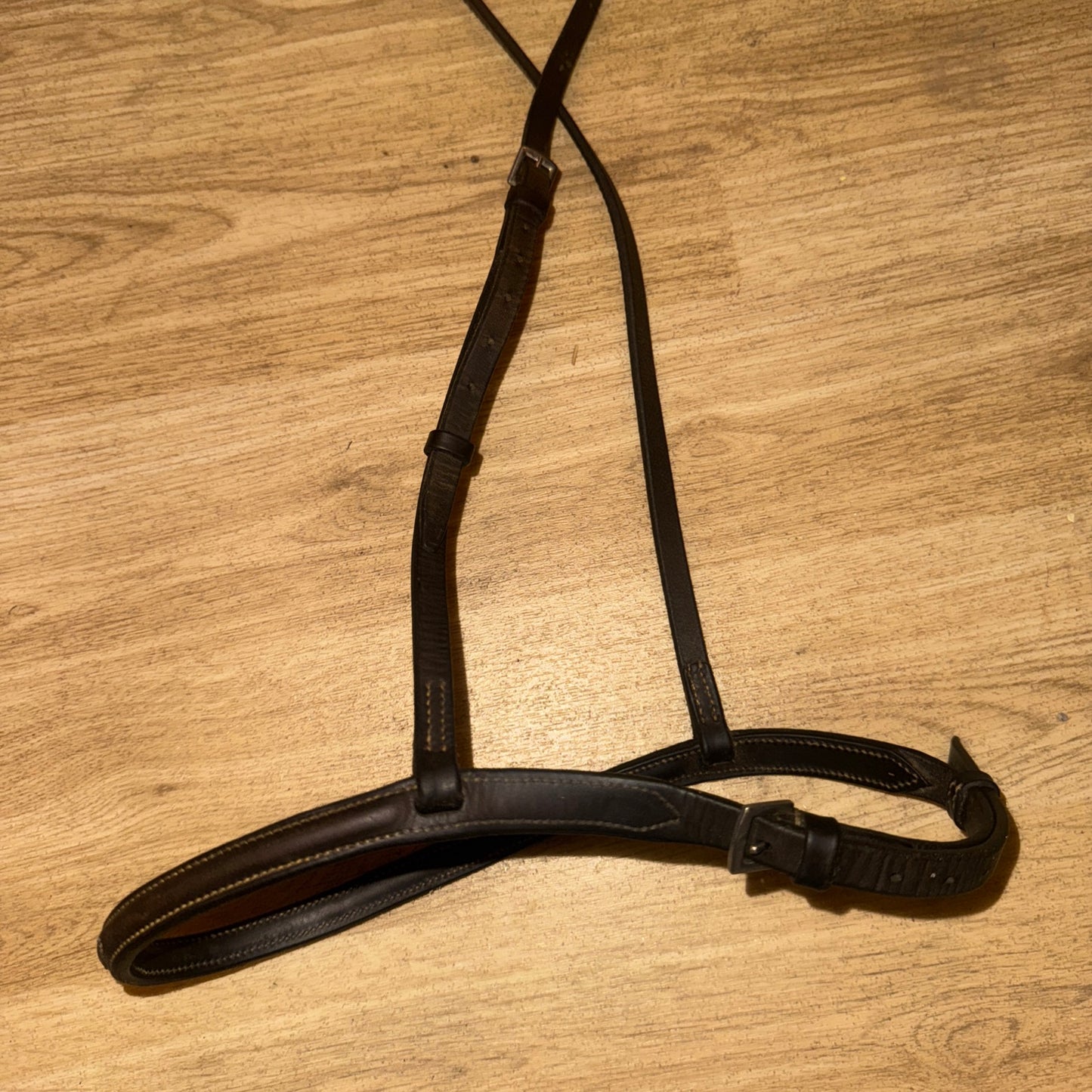 Full Size Brown Fancy Stitch English Leather Noseband #110