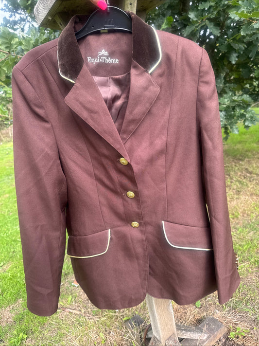 Equitheme Brown Ladies Size 36” Show Jacket #94