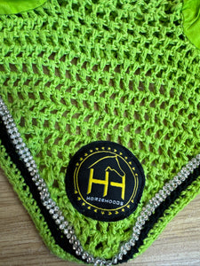 Horzehoods Lime Green Fly Veil Ears D