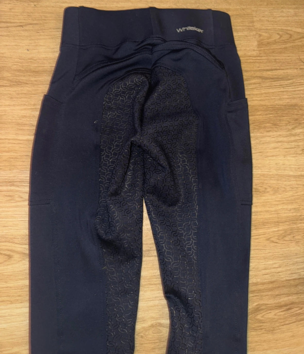 Whitaker Navy Ladies Size Small Silicone Seat Riding Tights