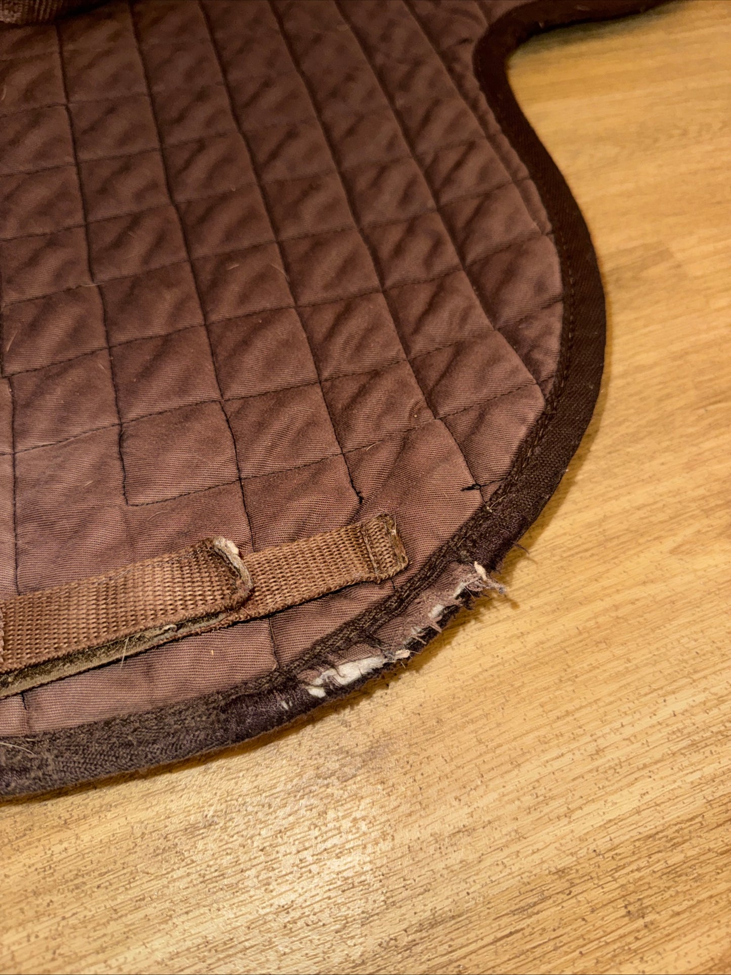 Nuumed Brown Quilted Numnah Like Saddle Pad | Size Large