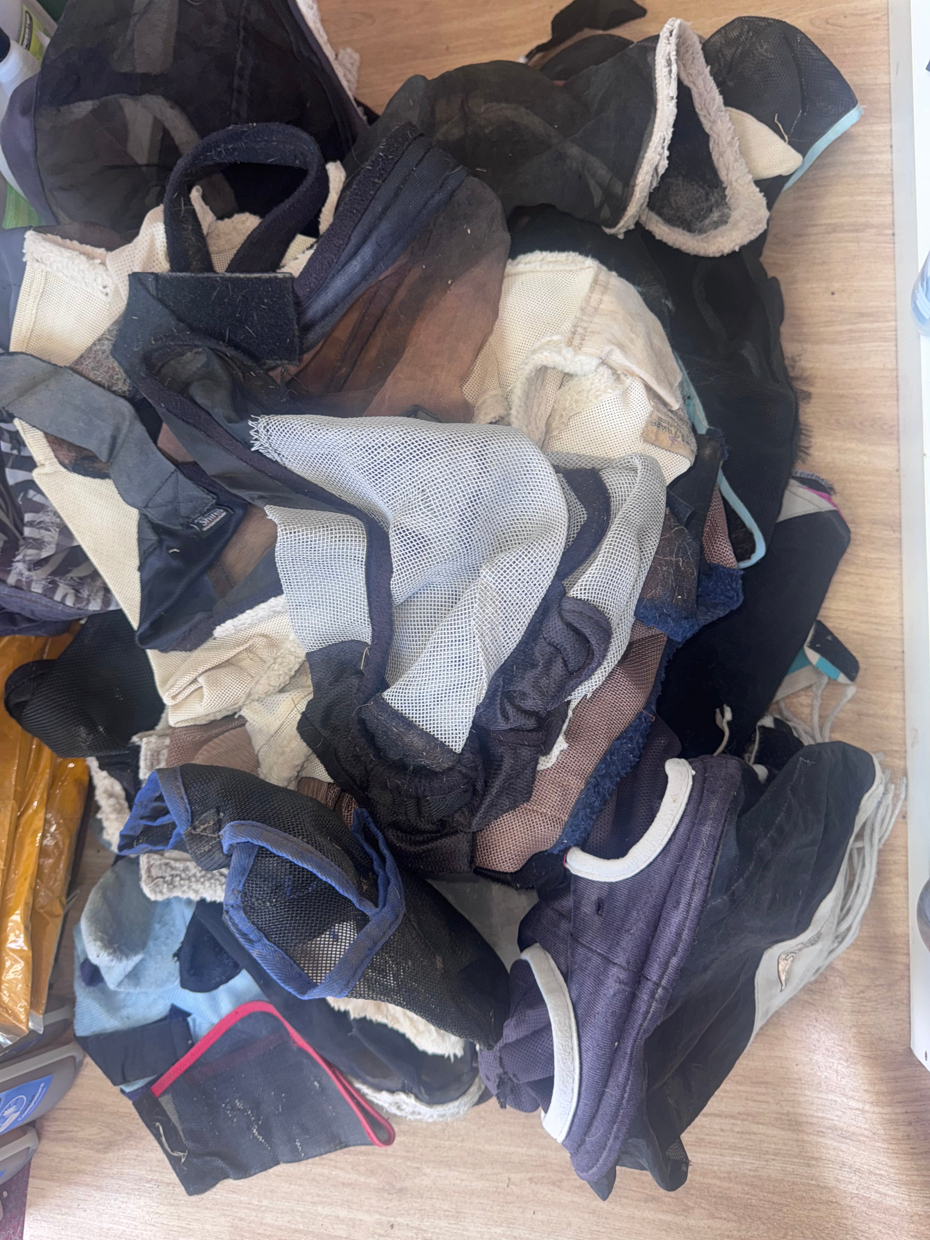 Huge Job Lot Of Fly Masks !! Various Sizes