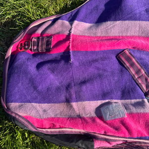 Loveson 4’3 Candy Pink Purple Fleece Rug - Free Postage
