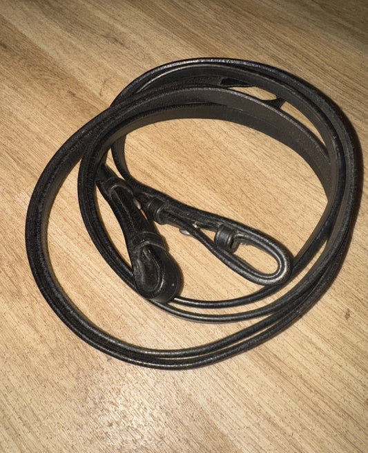 Black Plain Full Size Show Reins #50