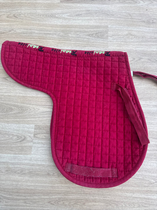 Requisite Red Size Small Pony Numnah Like Saddle Pad | Second Hand Tack Equine