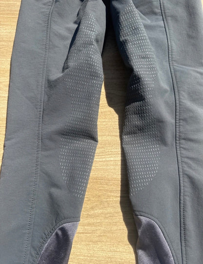 Eneng Grey Shell Stretchy Breeches 26” 28”  Ladies | Second Hand HorseRider Wear