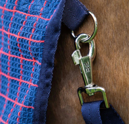 Premier Equine 3D Waffle Cooler Rug - Navy Check 5’3