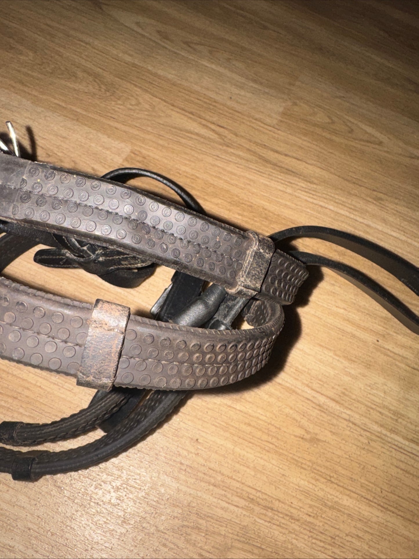 Rubber Grip Leather Loop Reins Full Size #348 | Second Hand Tack