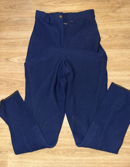 Harry Hall Navy Breeches - Maids Size 22” Reg