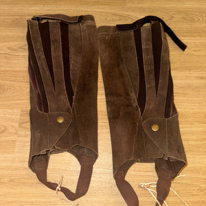 Harry Hall Suede Small Half Chaps - Stretchy