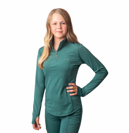 GALLOP Long Sleeve Zipped Neck Base Layer