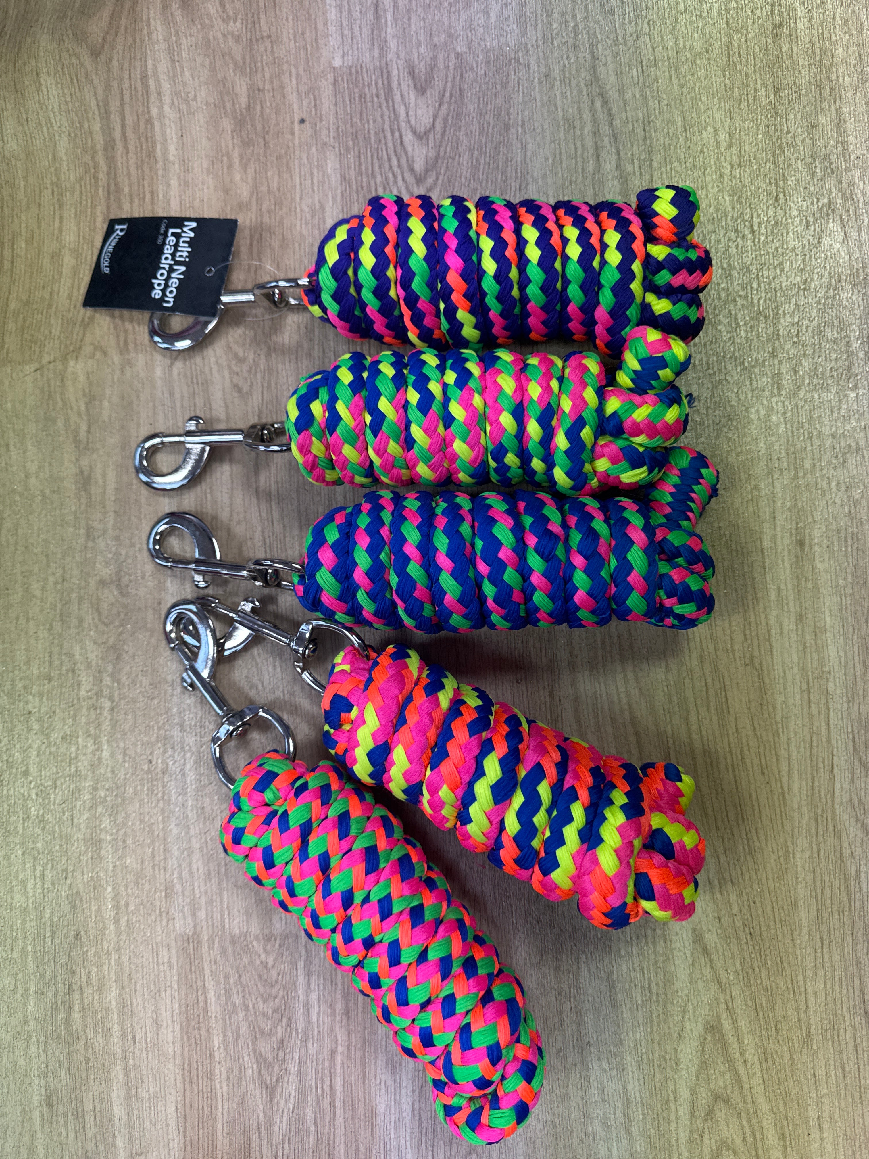 Rhinegold Multi Neon Leadrope