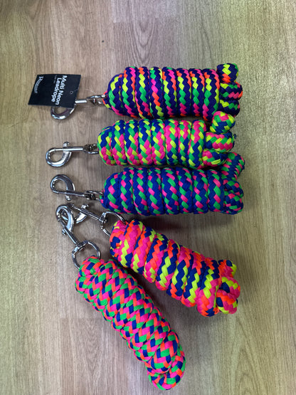Rhinegold Multi Neon Leadrope
