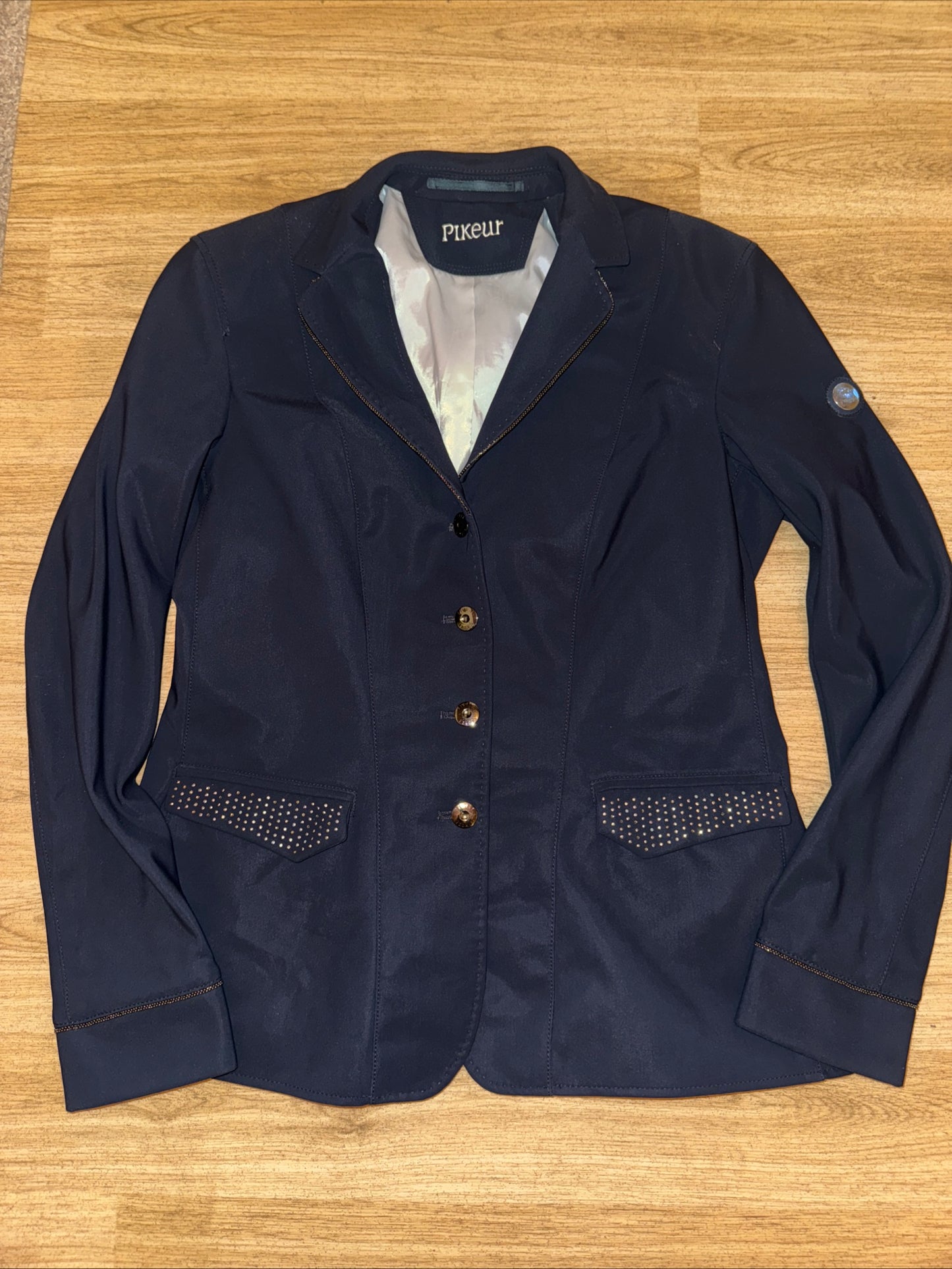 Pikeur Delloren Navy Shell Ladies 36” Show Jacket #39
