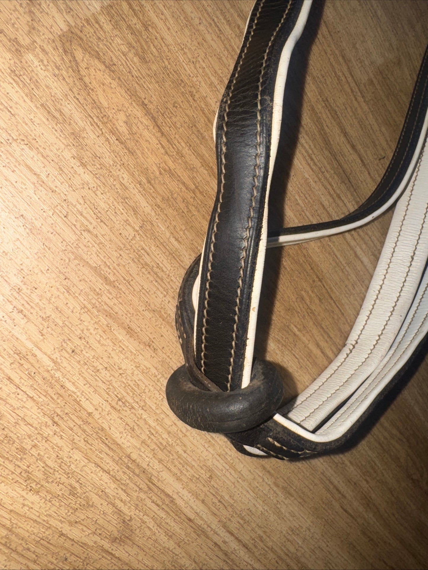 Black W/ White Padding Pony Standing Martingale #23