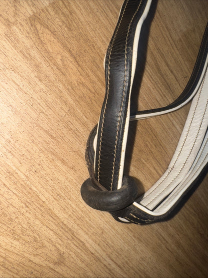Black W/ White Padding Pony Standing Martingale #23