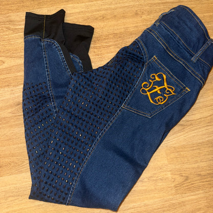 Denim Stretch Full Gel Seat Breeches - Ladies 26”