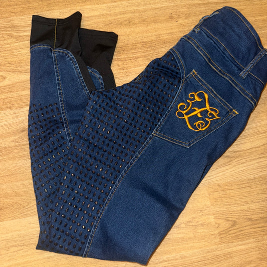 Denim Stretch Full Gel Seat Breeches - Ladies 26”
