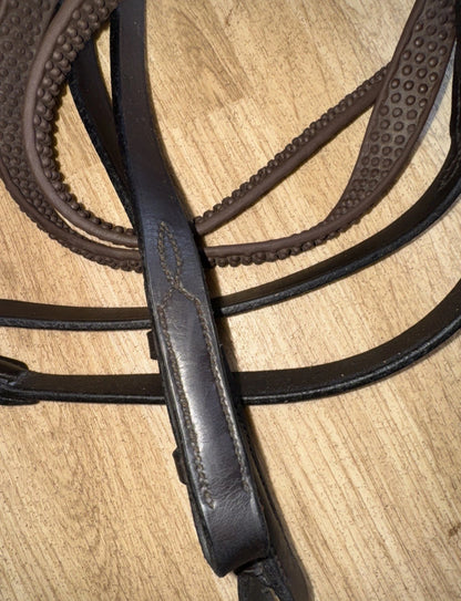 Bio Grip English Leather Full Size Reins #53