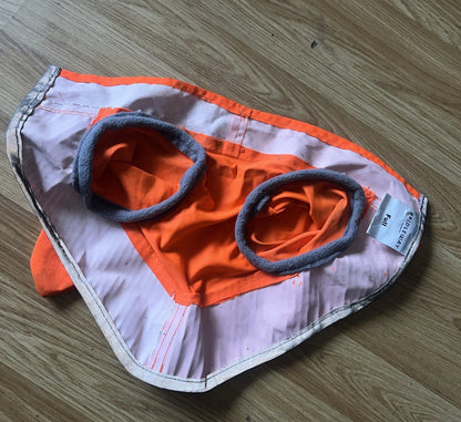 Bridleway Orange Hi Viz Full Ear Veil Ears #19