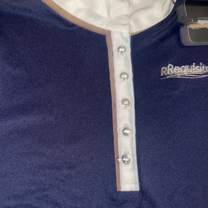 Requisite Competition Ladies 12 Top - Navy BLING BUTTONS
