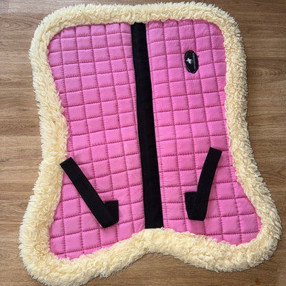 A&S Equestrian Pink Full Size Half Pad