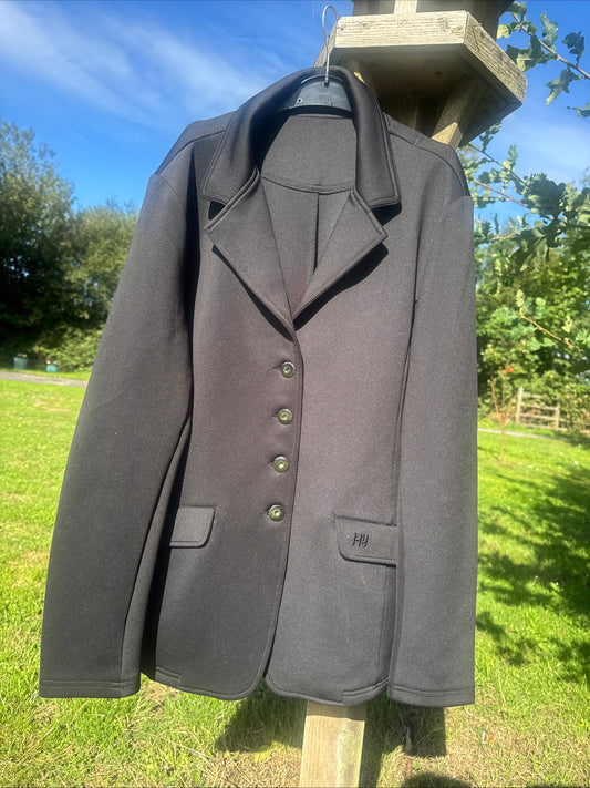 Hy Equestrian Black Stretchy Show Jacket Ladies Extra Large #90