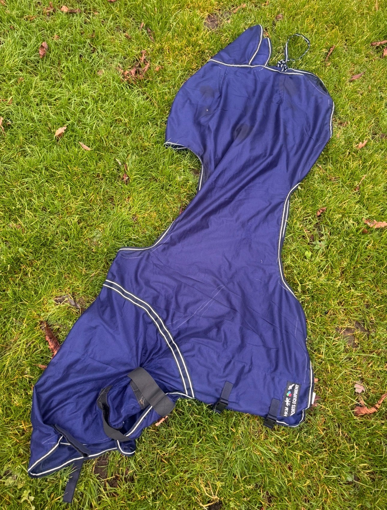Hkm Ride On Fly Rug Exercise Sheet With Neck 5’3 Fly Protection