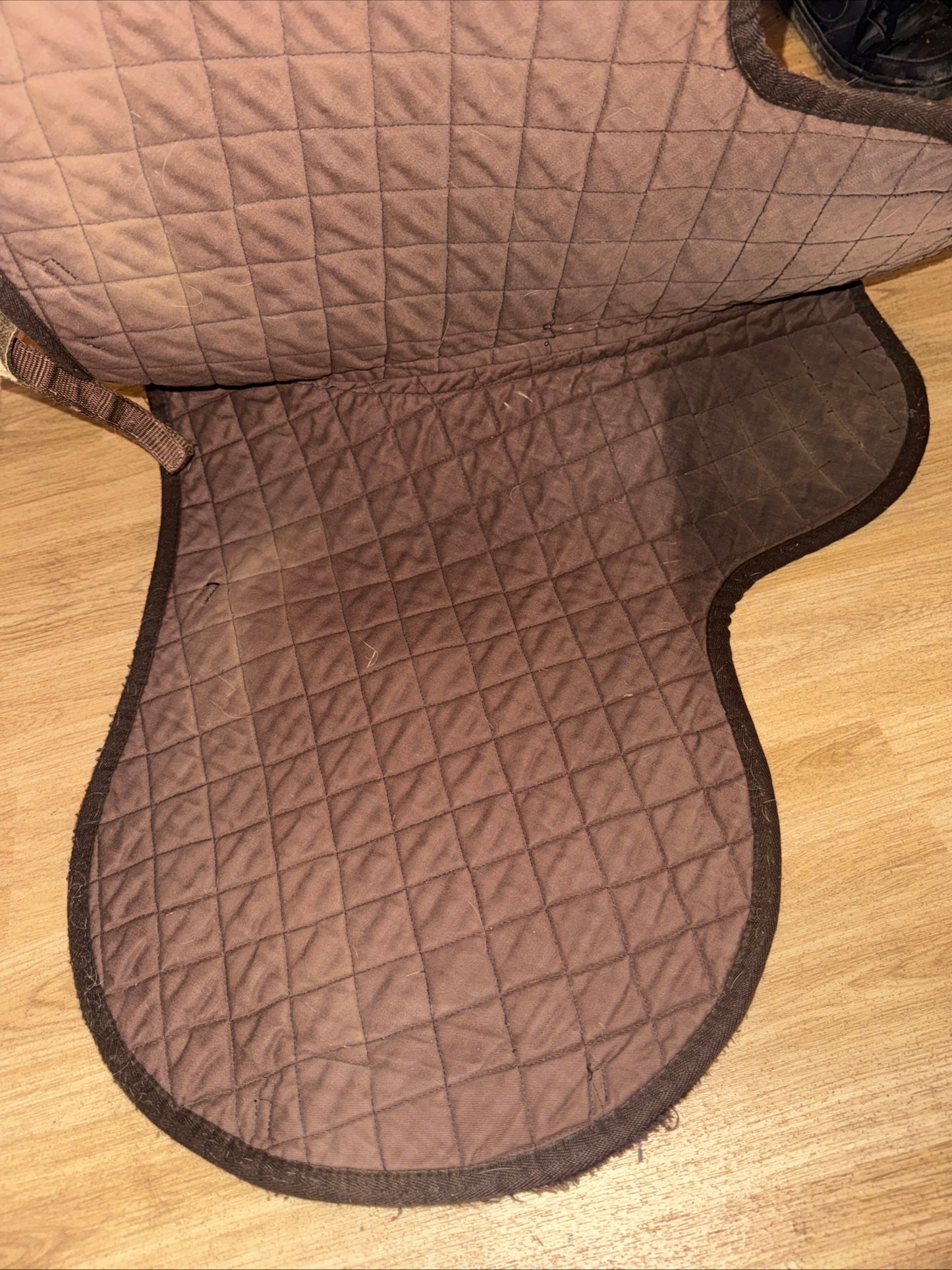 Nuumed Brown Quilted Numnah Like Saddle Pad | Size Large
