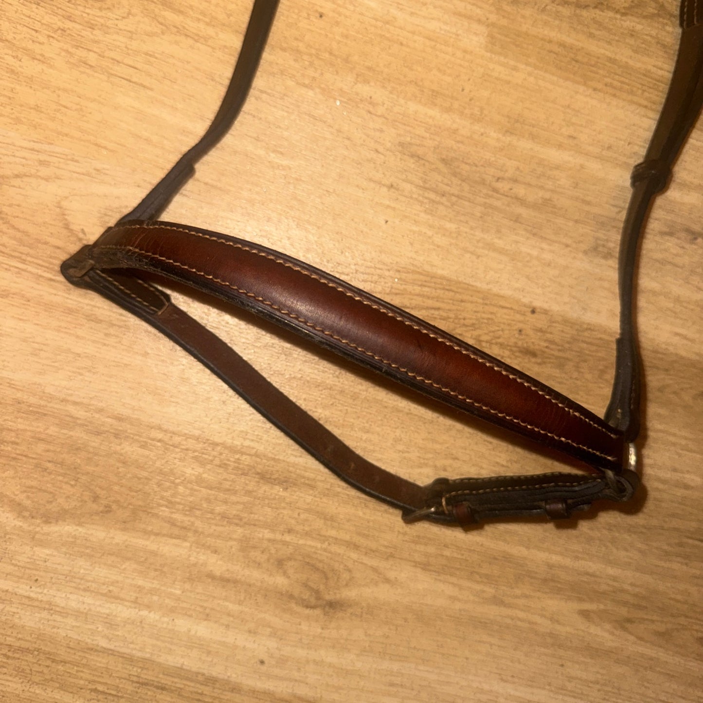 English Leather Size Full Traditional Drop Noseband | Second Hand Horse Tack #11