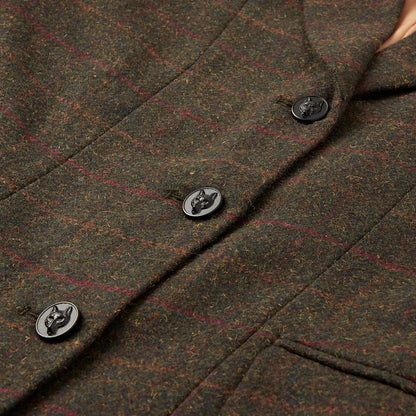 Cameo Childs Tweed Jacket - Seaweed .
