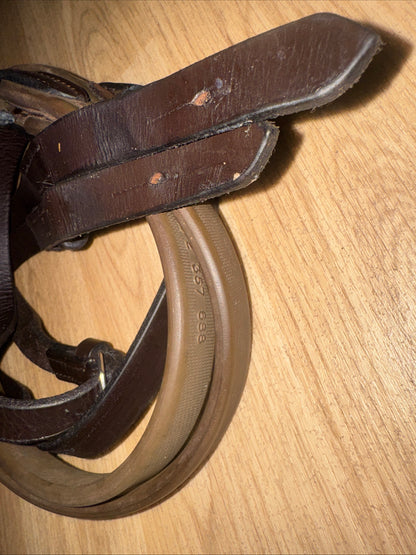 Brown Rubber EVENTA Reins Size X Full | Second Hand Horse Tack #890