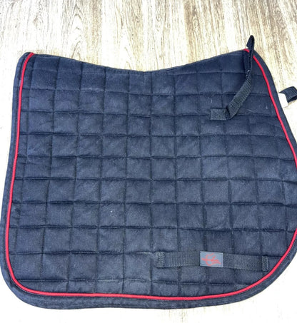Thorowgood Waffle Black Size Cob Saddle Pad