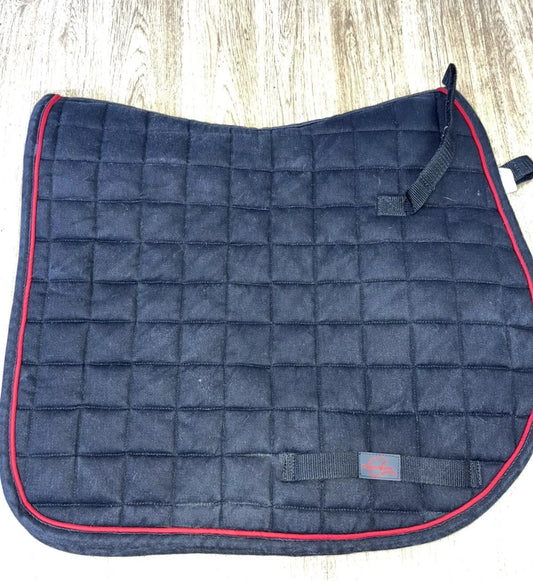 Thorowgood Waffle Black Size Cob Saddle Pad