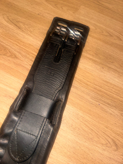 Top Quality English Leather 28” Elasticated Short Girth |  Tack Dressage