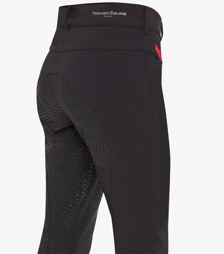 Premier Equine Diablo Junior Unisex Riding Breeches - Olive or Black