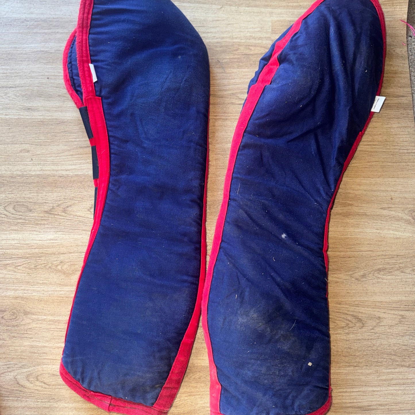 Padded Full Size Navy/Red Travel Boots X 4 | Front & Rears | Second Hand Tack