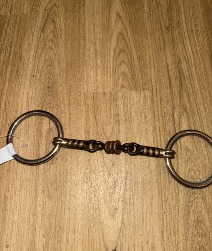 Sweet Iron Loose Ring Snaffle & Rollers 5.5” NEW