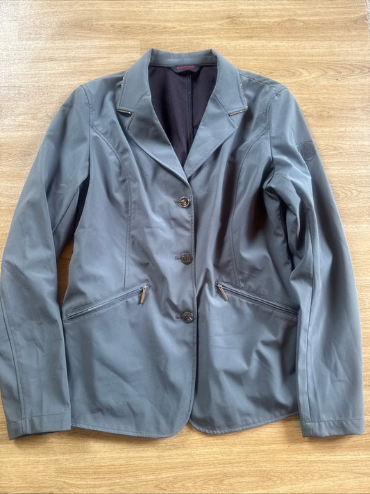 Horseware Grey Diamante Trim Show Jacket Ladies Size 14 / Large | SJ #91